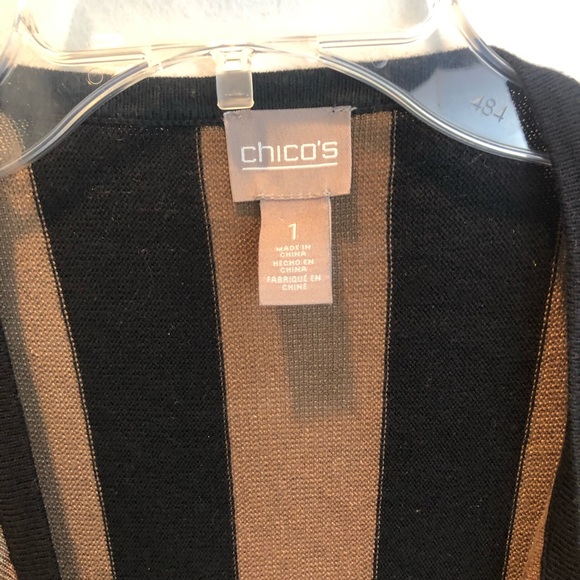 Chico’s open front cardigan size 1 - Picture 3 of 5